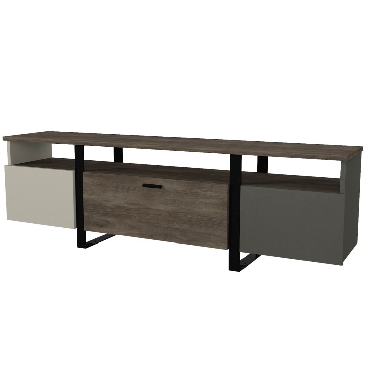 Mueble TV Arne nogal antracita gris