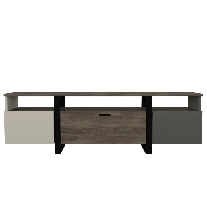 Mueble TV Arne nogal antracita gris