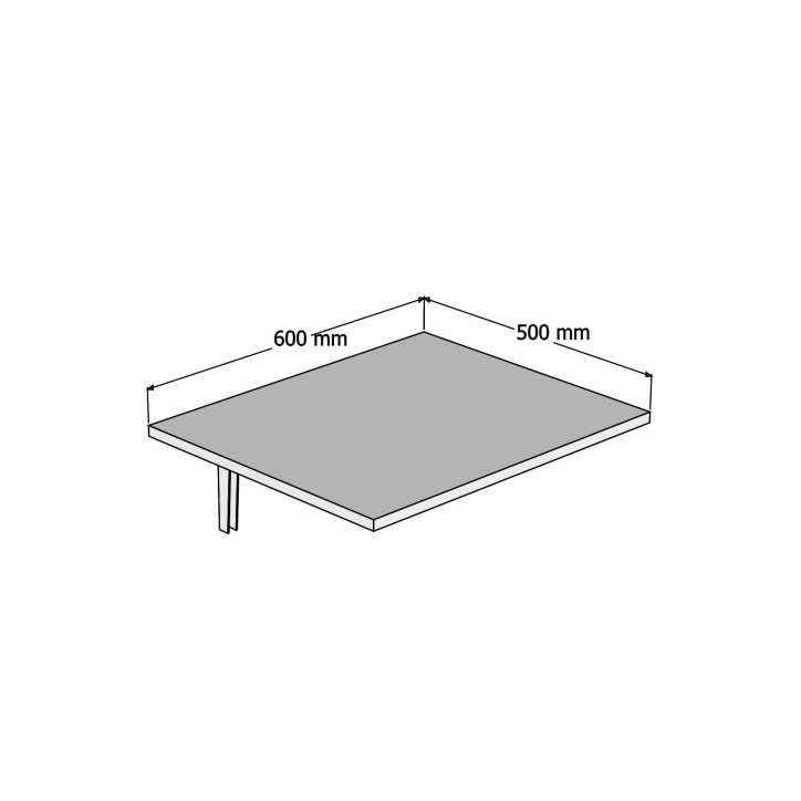 Mesa plegable Nur blanco