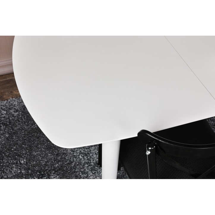 Mesa de comedor extensible Retro 1193 blanco