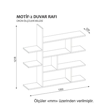 Estante de pared Motif V2 blanco - 731WAT1638