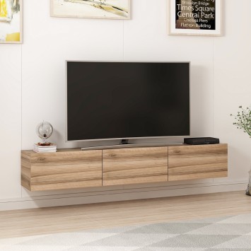 Mueble TV con estante Rigel blanco brillante - 506MNR1102