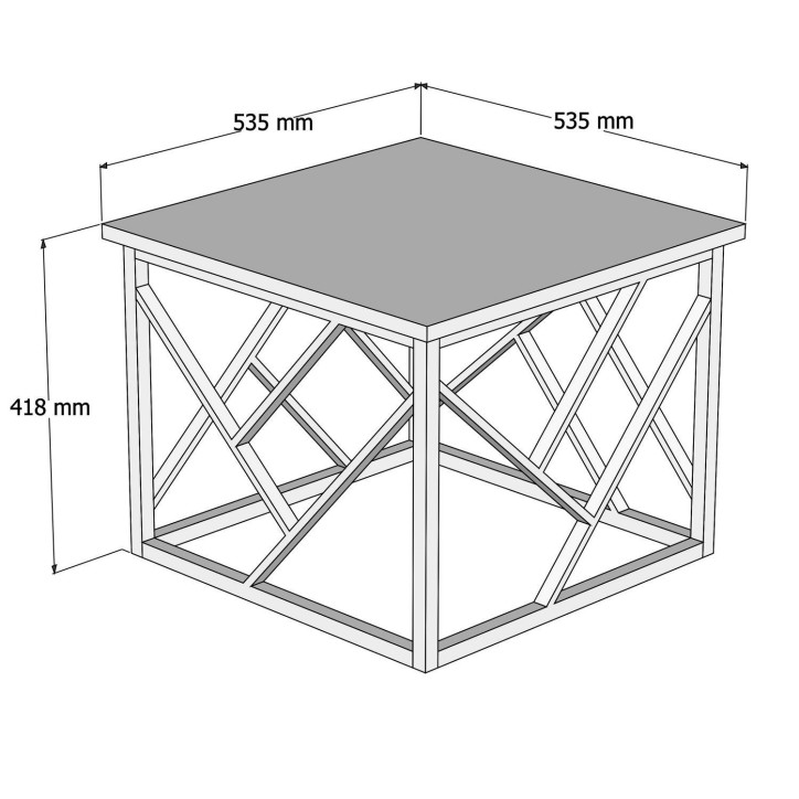 Mesa de centro Woda negro nogal