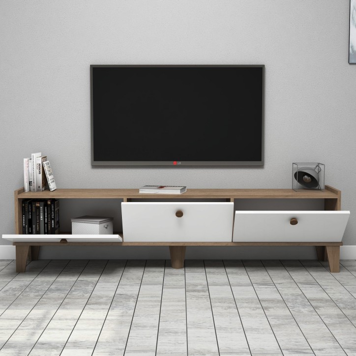 Mueble TV Sumer E3620 roble blanco