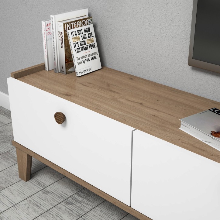 Mueble TV Sumer E3620 roble blanco