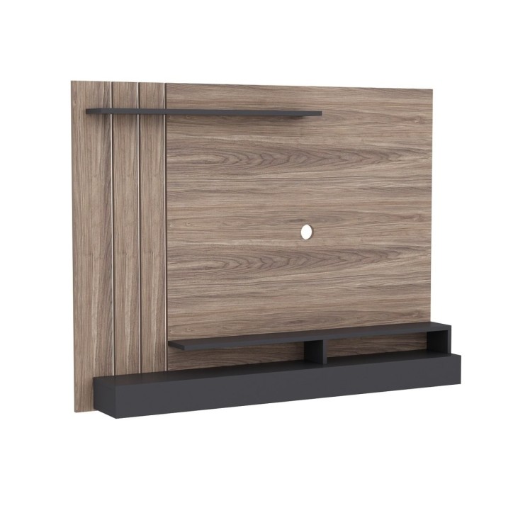 Mueble TV con estante Lawrance roble humo