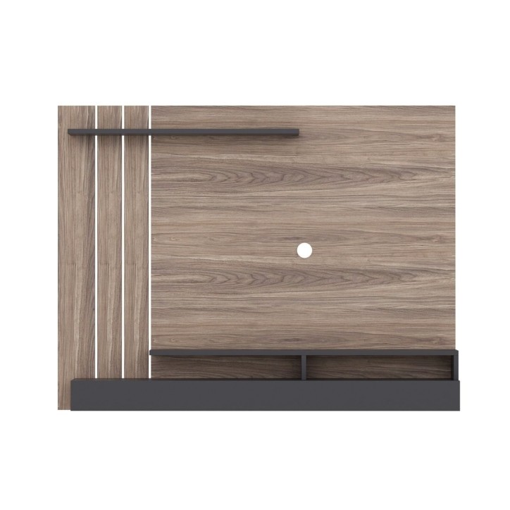 Mueble TV con estante Lawrance roble humo