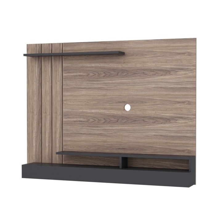 Mueble TV con estante Lawrance roble humo