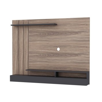 Mueble TV con estante Lawrance roble humo - 506MNR1117