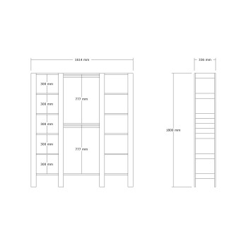 Armario City nogal - 835PUQ6102