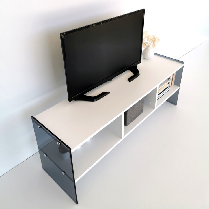 Mueble TV TV401 humo blanco