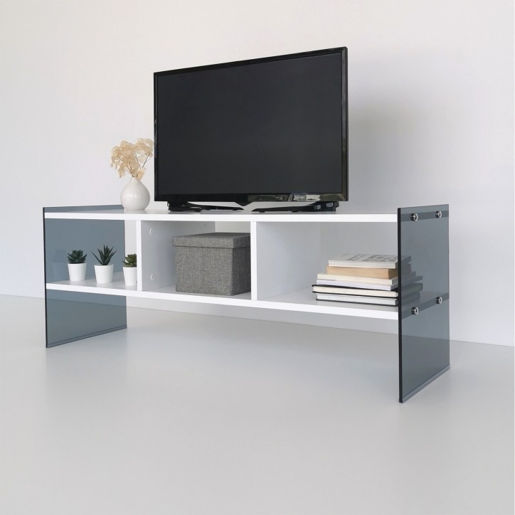 Mueble TV TV401 humo blanco