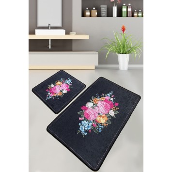 Alfombra de baño Set (2 piezas) Blomst multicolor