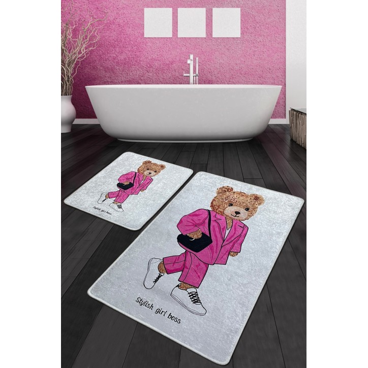 Alfombra de baño Set (2 piezas) Boss Girl Djt multicolor