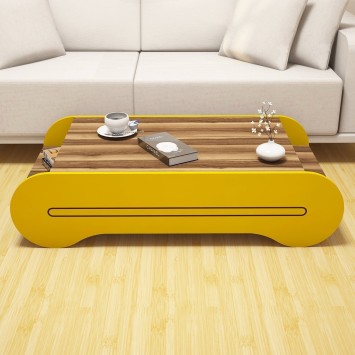 Mesa de centro Cool amarillo nogal - 845HCT2807