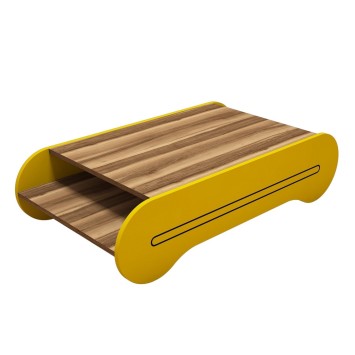 Mesa de centro Cool amarillo nogal - 845HCT2807