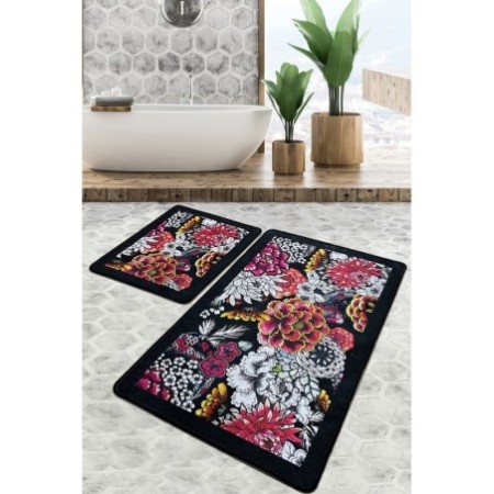 Alfombra de baño Set (2 piezas) Floreale Djt multicolor