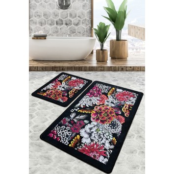 Alfombra de baño Set (2 piezas) Floreale Djt multicolor