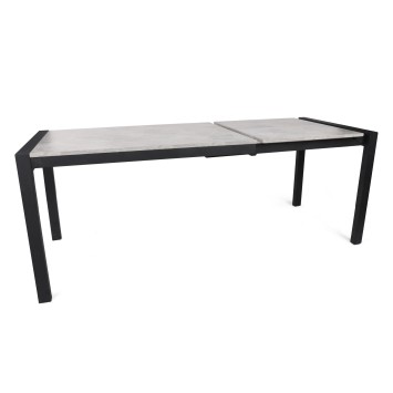 Mesa de comedor extensible Silva-1013 visón negro - 974NMB1738