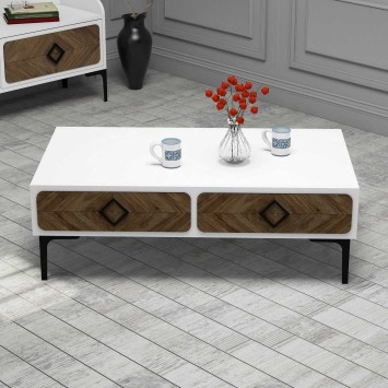 Conjunto de muebles de salón Samba nogal blanco - 845HCT5249