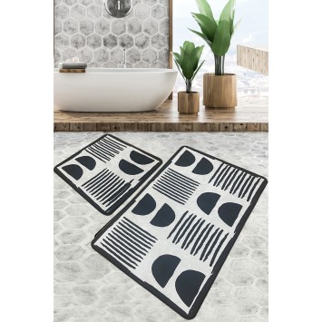 Alfombra de baño Set (2 piezas) Nıgra  multicolor