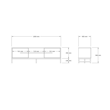 Mueble TV Mono roble zafiro - 835PUQ4496