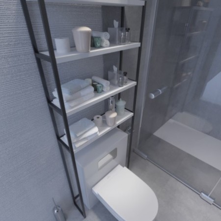 Mueble de baño Salzgitter L2050 blanco negro