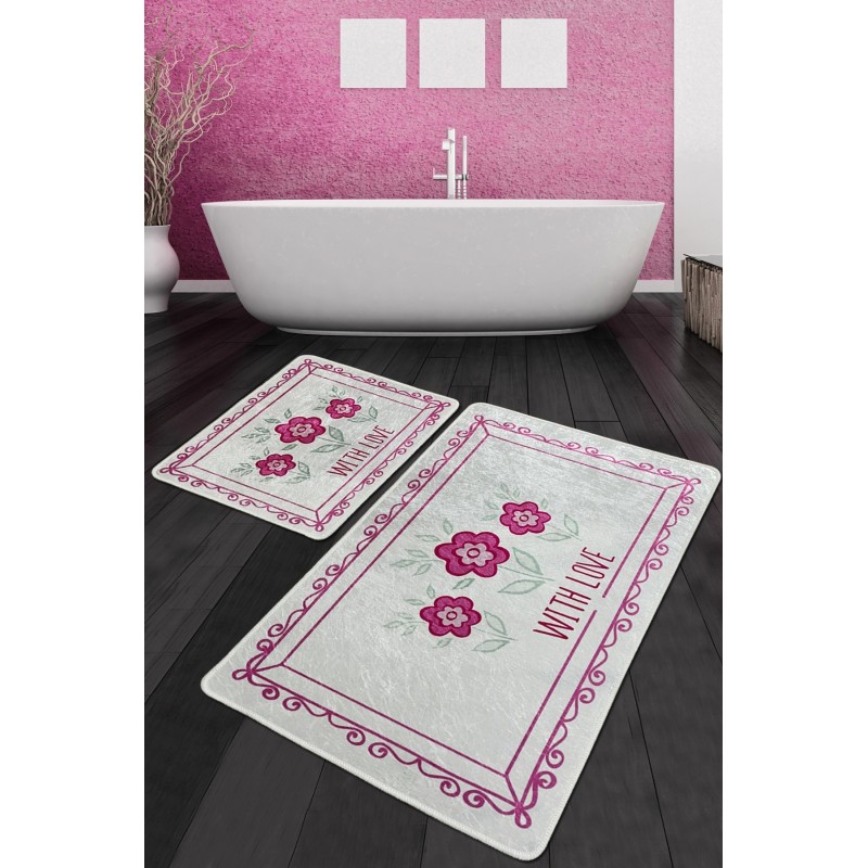 Alfombra de baño Set (2 piezas) With Flower Djt multicolor