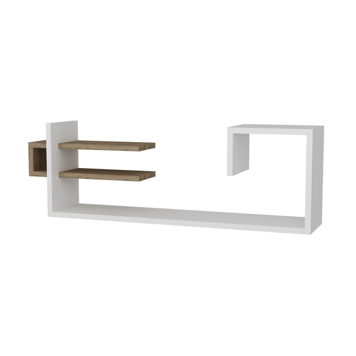 Estante de pared Stor nogal blanco