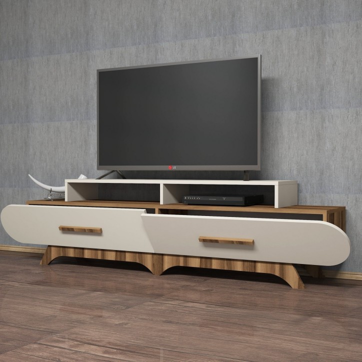 Mueble TV Flora crema nogal