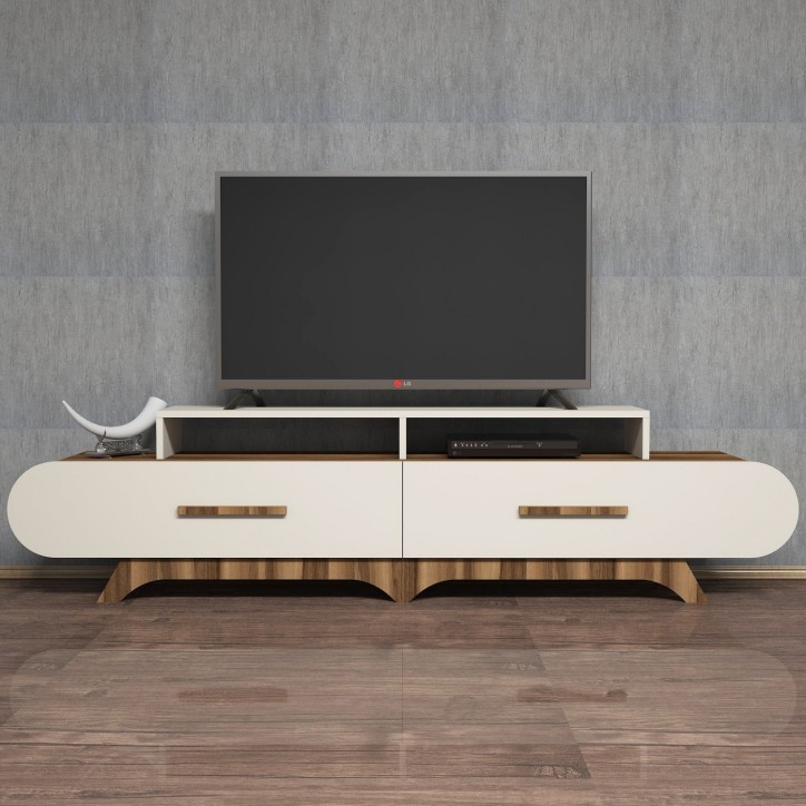 Mueble TV Flora crema nogal