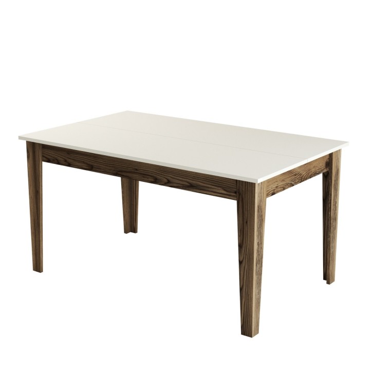 Mesa comedor Milan 517 crema nogal