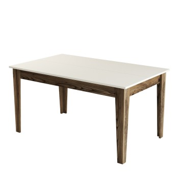 Mesa comedor Milan 517 crema nogal - 845HCT1405