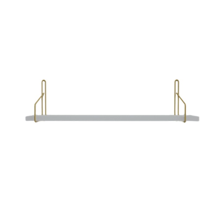 Estante de pared Gelsenkirchen L2063 blanco oro