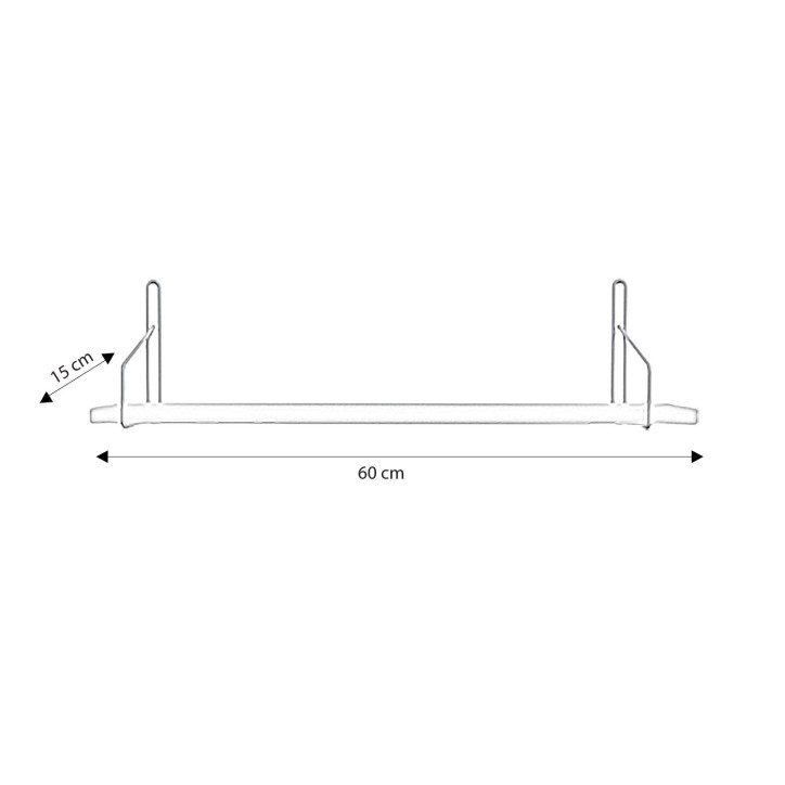 Estante de pared Gelsenkirchen L2063 blanco oro