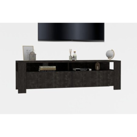 Mueble TV con estante Combe antracita