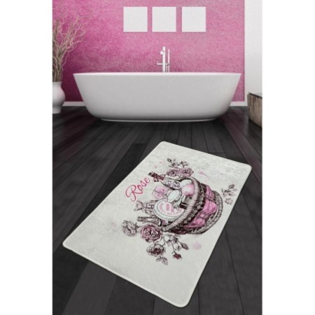 Alfombra de baño Rose Basket Djt (70 x 120) multicolor