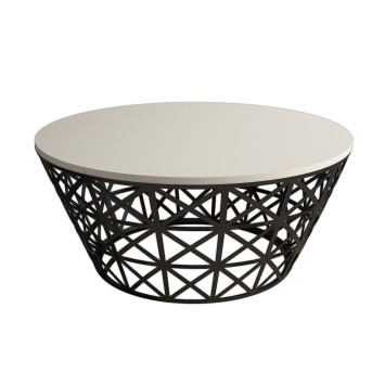 Mesa de centro Stil Metal Ferforje negro crema - 845HCT5226