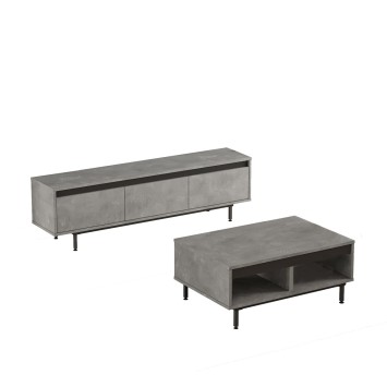 Conjunto de muebles de salón LV33-RL gris negro - 956LCS2511