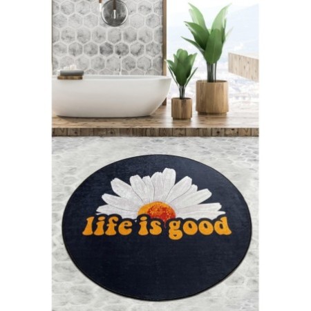 Alfombra de baño Life Is Good Djt (80 cm) multicolor