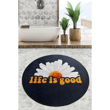 Alfombra de baño Life Is Good Djt (80 cm) multicolor