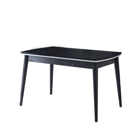 Mesa de comedor extensible Vega-1132 blanco negro