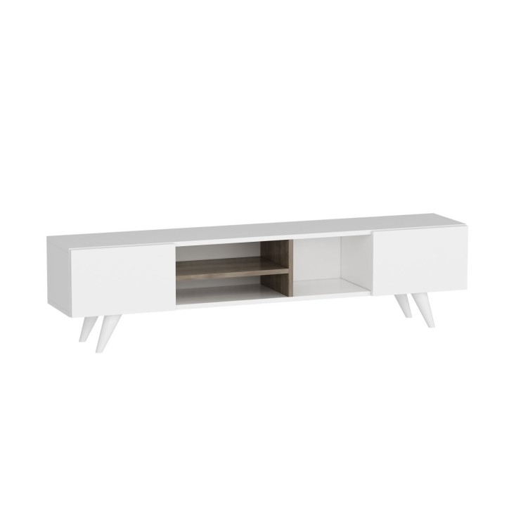 Mueble TV con estante Dore blanco