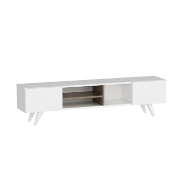 Mueble TV con estante Dore blanco - 506MNR1104