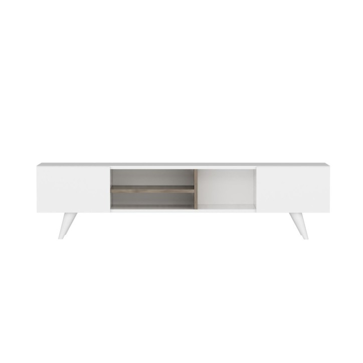 Mueble TV con estante Dore blanco