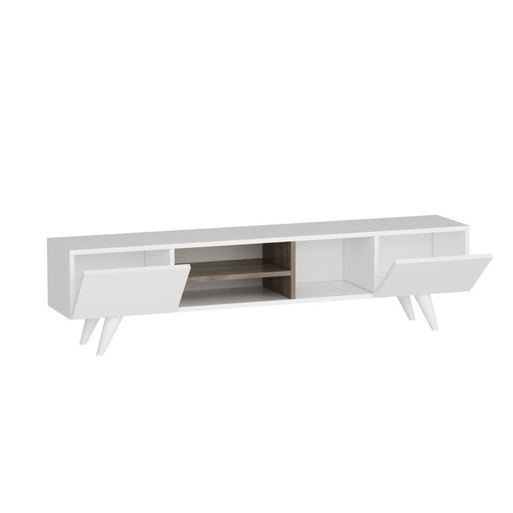 Mueble TV con estante Dore blanco