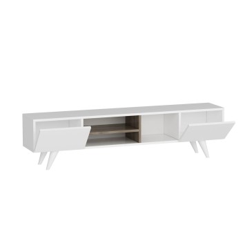 Mueble TV con estante Dore blanco - 506MNR1104