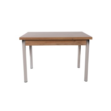 Mesa de comedor extensible Polo-1308 plata nogal - 974NMB1534