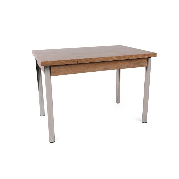 Mesa de comedor extensible Polo-1308 plata nogal