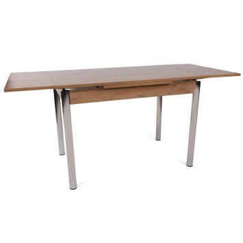 Mesa de comedor extensible Polo-1308 plata nogal - 974NMB1534